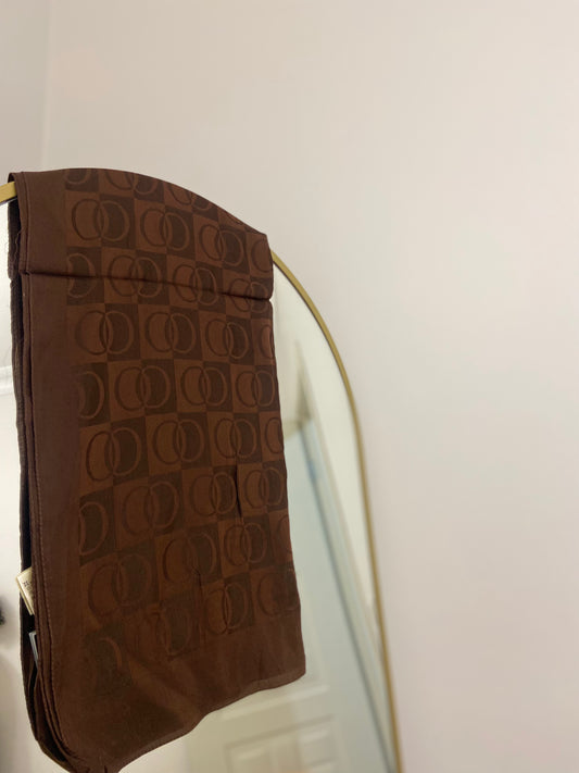 HALKA DESEN ŞAL ACI KAHVE RENGİ